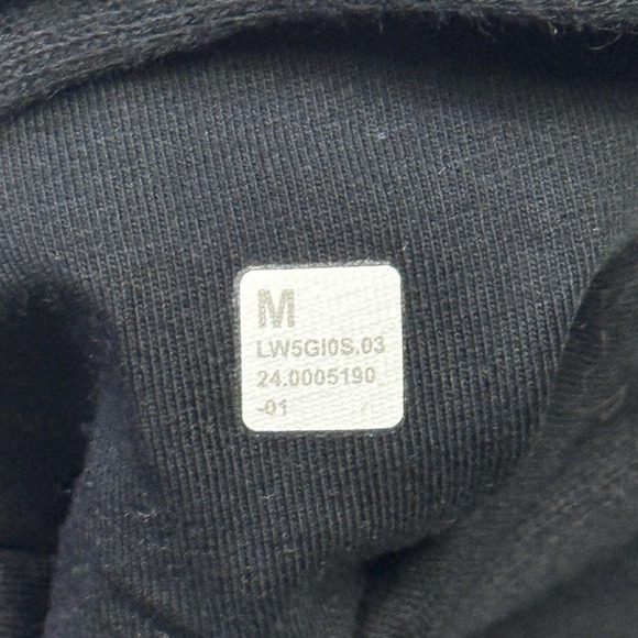 Lululemon Scuba Mid-Rise Oversized Jogger Sweatpants Womens Medium Black Fleece - Picture 3 of 8